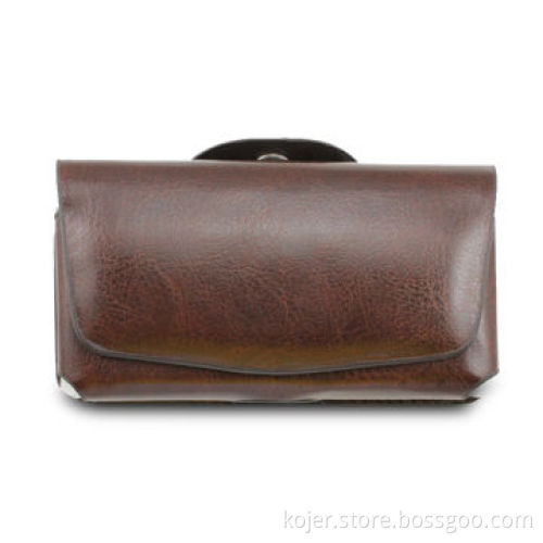 Universal Mobile Phone Case, Made of PU Material, Horizontal with Metal Clip on Back